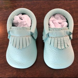 Freshly Picked Mint Moccasins Size 1